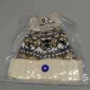 Kids Winter Knit Beanie Hat for Boys Girls Age 3-8 with Faux Fur Pom Warm Fleece Lined