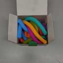 Fidget Sensory Toys for Kids: 26 Pack Quiet Squishy Fidgets for Classroom Students Prizes- Textured Soft Fidget Rings Stretchy Strings for Autism Calming Down - Office Desk Toddler Travel Treasure Box