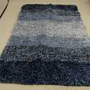 Arotive Microfiber Bathroom Rugs, Shaggy Soft and Absorbent Bath Rug, Non-Slip, Thick Plush Machine Washable Dry Bath Mats for Bathroom, Tub and Shower, 36x24, Blue, Rectangular