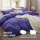 Bedsure Skipper Blue California King Duvet Cover - Prewashed Cotton-Like Polyester Extra Soft Bedding Set, Includes 1 Cal King Duvet Cover 104''x98'' with Zipper Closure & 2 Pillow Shams, No Comforter