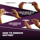 Wahl Clean & Confident Female Battery Pen Trimmer with Rinseable Blades for Eyebrows, Facial Hair, & Light Grooming- Hygienic Grooming & Easy Cleaning with Battery Included - Model 5640-100