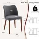 GarveeHome Wooden Upholstered Dining Chairs Set of 2 Modern Dining Chairs