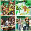 Gersoniel 24 Set St. Patrick's Day Cross Crafts Saint Patty's Day Hanging DIY Art and Craft Kits with Sticker Make Your Own Christian Irish Cross for Spring Sunday School Activity Supplies Decor
