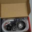 VEECAP Automatic Electric Fuel Transfer Pump with Auto-Stop, 3.8GPM & 51" Hose & 4 Size Adapters Gas Can Pump with Leak Protection for Gasoline, Diesel, Kerosene, Gifts for Men Dad Him - 2nd Gen Black