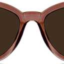 NYS Collection Oversized Cat Eye Sunglasses for Women - Lightweight - Retro Trendy 100% UV Protection (Brown)