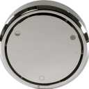 Westbrass D493CHM-05 Universal Patented Deep Soak Round Replacement 2-Hole Bathtub Overflow Cover for Full and Over-Filled Closure, Polished Nickel (1 Pack)