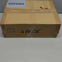 4 Pack Stackable Closet Storage Basket - Stackable Storage Bins, Multifunctional & Foldable Closet Organizer Divided, Wardrobe Cupboard Space-Saving Clothes Storage Hat Organizer, White