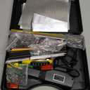 Upgraded 220W Plastic Welder, 2 in 1 Plastic Welding Repair Welder Kit 1000PCS Hot Stapler Soldering Gun with 100PCS Plastics Welding Rods Car Bumper Repair Kit for Most Plastics(Black)