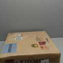 Side Table with Sliding Door & Cabinet, End Table for Living Room, Night Stand for Bedroom, Modern Bedside Table with Solid Wood Legs, Walnut