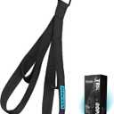 Vulken Tricep Rope Cable Attachment. Two Size in One Extra Long Pull Down Rope. Triceps Extension Straps Gym Equipment. Home Workout Handles for Resistance Bands. (Black)