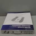 FSA EMS Foot Massager-Electronic Muscle Stimulator Relief for Neuropathy, Plantar Fasciitis & Foot Pain- 10 Modes, 20 Intensities, Remote - Rechargeable Silent Operation (White)