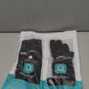 Genuine Sheepskin Leather Gloves for Women, Winter Warm Touchscreen Texting Cashmere Lined Driving Dress Gloves (Large, Black)