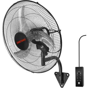 18 Inch Oscillating Wall Mount Fan, 3 Speed High Velocity Powerful, 90 Oscillation & 30 Tilt Cooling, Wall Fan for Home, Offices, Greenhouse, Workshop, Patio, Outdoor, Indoor ETL Certified