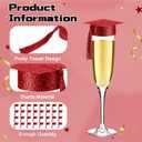 MotiMind 60 Pcs 2026 Mini Graduation Cap with Tassels Small Grad Hat Drink Topper Decoration for Champagne Flutes Wine Glasses or Cupcake for Grad Prom Party Push Pops Supplies(Burgundy Red)