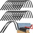 Blulu 6 Pack Rock Rake Tines 1" x 5/16" One Bolt Mount Replacement for Landscape Rakes Heat-Treated Clam Rake Tines for Clamming Yard Equipment Maintenance and Restoration