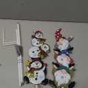 Yard Stakes Outdoor Decorations Snowman /Gnomes Garden Signs Christmas Potted Plant Stakes for Holiday Winter Home Lawn Garden Porch Walkway Party Decor