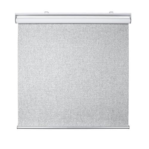 Homebox Cordless Blackout Roller Shades for Windows, 100% Room Darkening Blinds with Thermal Insulated Easy Install Spring System for Home, Living Room, Nursery (14" W x 64" H, Grey)
