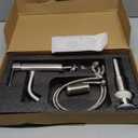 AMAZING FORCE Bathroom Faucet Brushed Nickel Bathroom Sink Faucet with Pop-up Sink Drain Assembly & Deck Plate Single Hole Bathroom Faucet Single Handle (Long Spout)