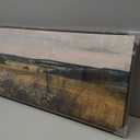 Extra Large Framed Landscape Rustic Wall Art for Living Room, Vintage Scenery Canvas Artwork Prints, Countryside Vast Field Grassland Picture Farmhouse Country Painting for Bedroom Decor 16x48 Inch (Wilderness)