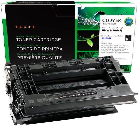 Clover Remanufactured Extended Yield Toner Cartridge Replacement for HP W1470A | Black