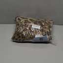 XeGe Luxury Faux Fur Leopard Print Throw, Soft 50x60 Cheetah Print Fluffy Blanket, Shaggy Plush Decorative Couch Throw, Cute Furry Fuzzy Animal Print Blanket for Sofa Bed, Brown