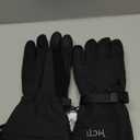 MCTi Waterproof Mens Ski Gloves Winter Warm 3M Thinsulate Snowboard Snowmobile Cold Weather Gloves (Large, Black)