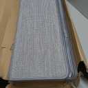 Bullnose Carpet Stair Treads Non Slip for Wooden Steps Indoor, 9.5" x 35" 14 Pieces, Extra Wide Bull Nose Carpet Runners for Wood Stairs, Step Covers, Stair Tread Rugs, Washable, Light Grey