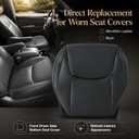 FZJDSD Black Driver Side Bottom Microfiber Leather Seat Cover Insert Compatible with Toyota Sienna Limited LE XLE CE Limited 2004 2005 2006 2007 2008 2009 2010 Replacement