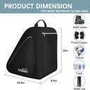 Goloni Skate Bag for Ice Skates, Inline Skates, Roller & Quad Skates,Unisex Skating Gear Bag for Adults
