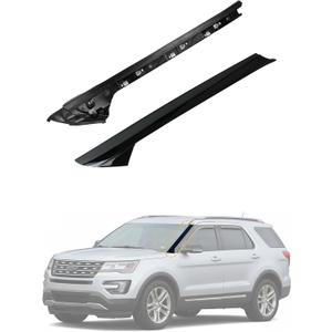 Flecto A-Pillar Molding Trim Outer & Inner Bracket Front Left Driver Side Compatible with Ford Explorer 2011-2019, Replaces 926-450 BB5Z-7803136-AB