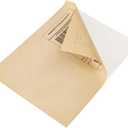 NATURALABEL 100 Sheets Printable Kraft Sticker Paper for Laser & Inkjet Printers - Full Sheet Self-Adhesive Craft Labels, Matte, Letter Size (8.5" x 11")