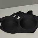 OEAK Womens Wireless Jelly Bra Plus Size Supportive Seamless Bras Full Coverage Push Up Comfortable No Underwire Tshirt Bras (Black, XXL)