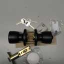 Fingerprint Door Lock, Smart Fingerprint Door Knob, Biometric Door Lock with App Control for Bedroom, Apartment, Front Door, Home(Black)