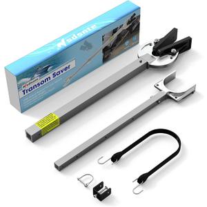 Adjustable Transom Saver from 23 to 35 Inches, Boat Motor Support with Heavy-Duty Composite Head Holds Engine, Roller and Trailer Mounts
