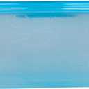 Glad GladWare FreezerWare Food Storage Containers with Lids, Large Rectangle BPA Free Plastic for Freezing Soups Meals and Batch Cooking, Crack Resistant, Microwave Dishwasher Safe, 64 Oz, 2 Count