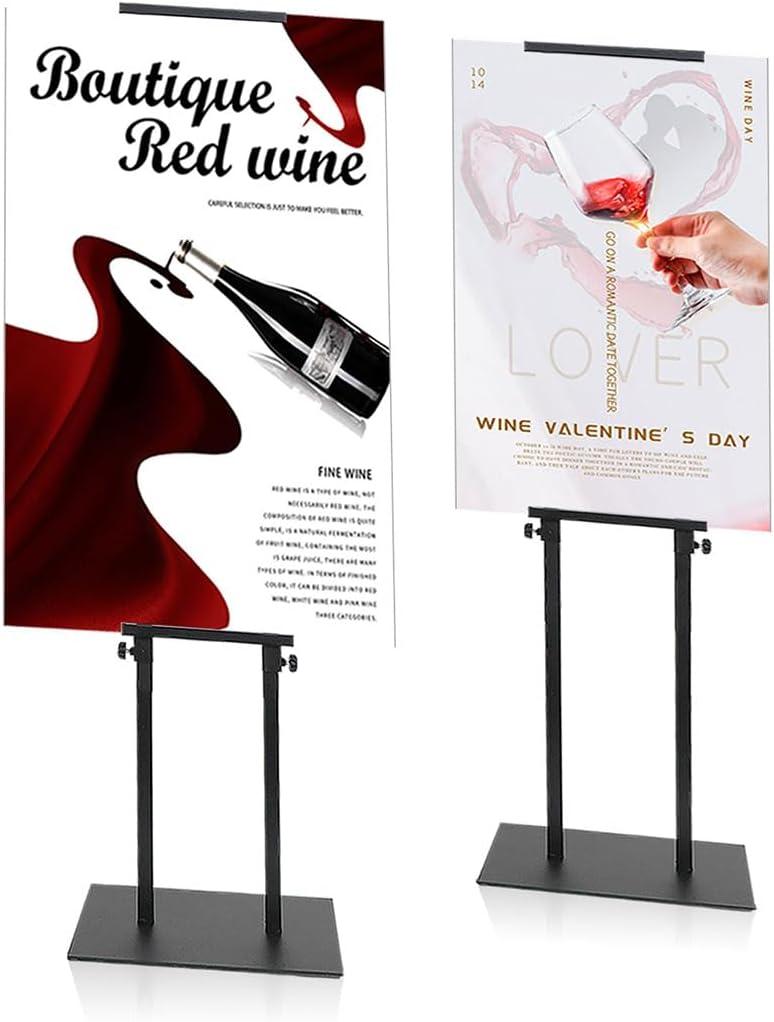 Poster Board Stand Holder with Non-Slip Mat Base, Adjustable Foam Board Stand Up to 77 inch, Double Side Poster Stands for Board & Foam Display (1 Pack 77inch)