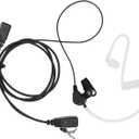 Transparent Acoustic Tube Earpiece Headset Compatible with Midland GXT1000 GXT1050 LXT500 LXT600VP3 Radio