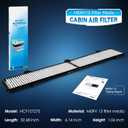 Certified MERV 13 Cabin Air Filter with Activated Carbon, CF10727 for BMW 128i,135i,135is, 325i, 325xi, 328i, 328i xDrive, 328xi, 330i, 330xi, 335D, 335i, 335i xDrive, 335is, 335xi, X1
