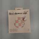 Kitsch Luxury SatinLined Flexi Shower Caps for Women Reusable Waterproof  Large Wide Shower Cap for Women & Men, Adjustable, Stylish Hair Cap for Showers, For Long & Short Hair  Terracotta Checker