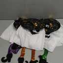 3 Packs Halloween Decorations Outdoor, Hanging Ghosts String Lights Halloween Decor, Spooky Cute Glowing Ghost Witch Hat Lights 3 Modes for Patio Yard Front Porch Tree House Party(18 Batteries)