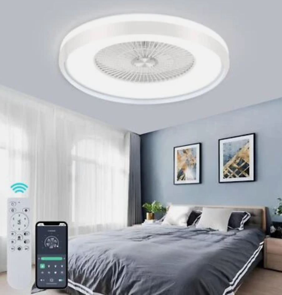24" Low Profile Ceiling Fan With Light