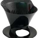 Melitta 64007 1 Cup Black Pour-Over Coffee Brew Cone
