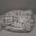 Heated Blanket Queen Size with Dual Control, Electric Blanket Double-Layer Flannel, Heating Blanket with 8 Heating Levels & 10 Hours Auto-Off Machine Washable, ETL Certification , ( 84" x 90") (Grey White)