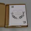for 2 Pcs Set Wedding Notebook Planning Journal with Gold Diamond Pen for Bride 7x8"
