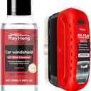 Car Oil Film Cleaner & Windshield Rain Fog Repellent - Glass Cleaning Brush with Anti-Fog Coating, Improves Clarity and Visibility for Auto Windshield, Windows, Mirrors(5 Ounce (Pack of 1)