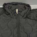 EVALESS Long Puffer Vest Women Sleeveless Hooded Puffer Jacket Lightweight Quilted Jackets Winter Warm Zip Up Coat Outerwear (Medium, Black)