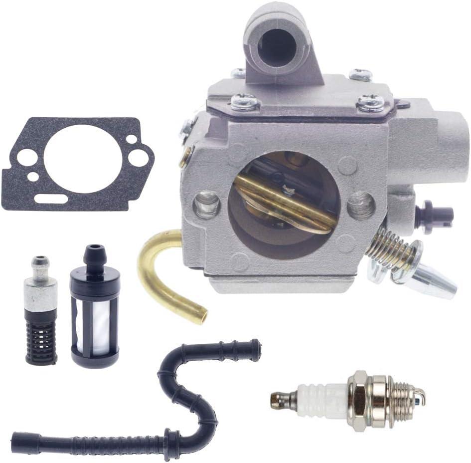 Cnfaner MS270 MS280 Carburetor Kit for Stihl MS 270C 280C Chainsaw with 1129 358 7702 Fule Line Kit