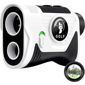 Golf Rangefinder with Slope Switch, 1200 Yards Laser Range Finder for Golf, Flag Lock Vibration, 7X Magnification, USB-C Rechargeable, Magnetic Mount, Tournament Legal Golf Gifts for Men