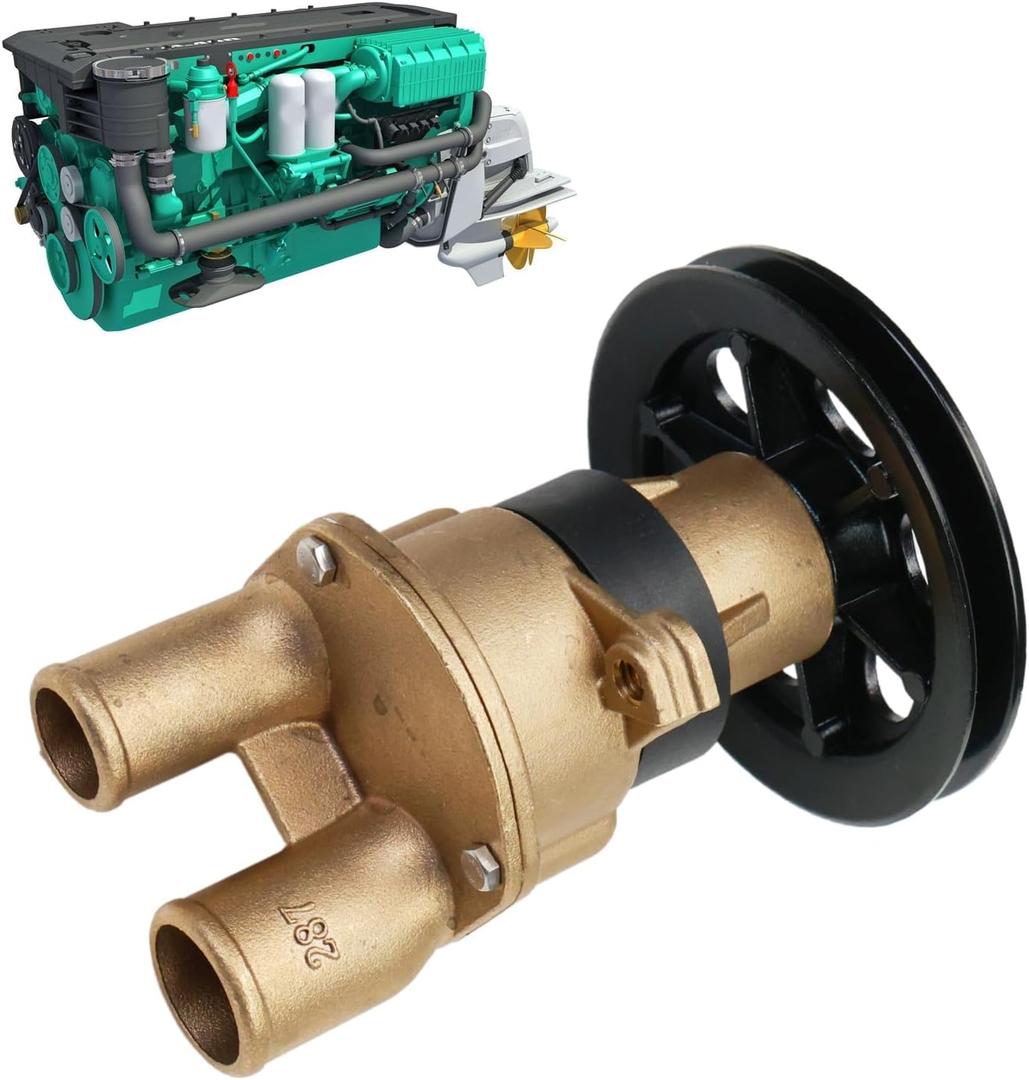 3857794 Marine Raw Sea Water Pump For VoLo Penta HU thru WT model engines 1995-1999 4.5" Pulley 3.0 4.3 5.0 5.7 GS NC GL GS Replaces 3851982 3855079 3852399 3851700