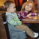 Nuby Easy Go Booster Seat - Travel Booster Seat for Babies and Toddlers - Holds Up to 35 Pounds - 9+ Months - Blue
